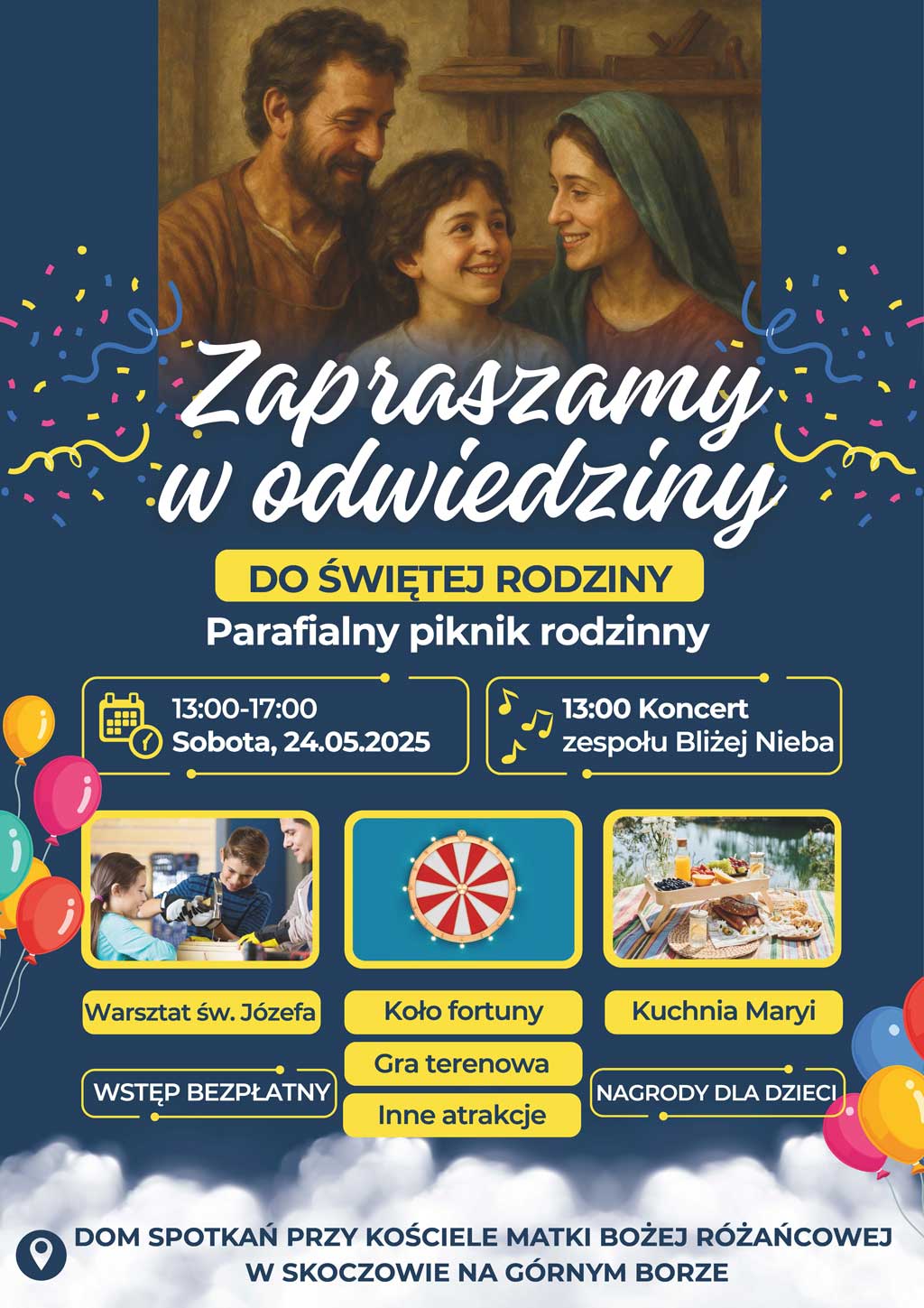 Plakat piknik wb